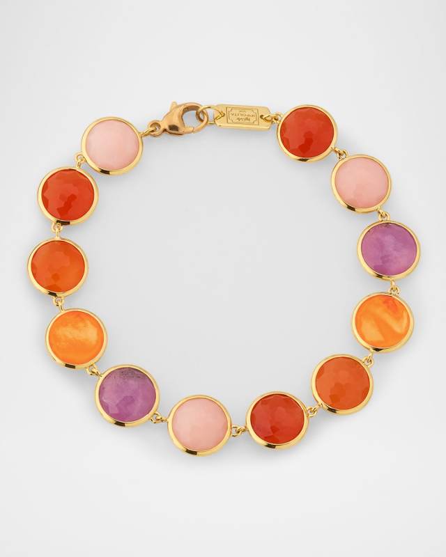 Lollipop 18K Yellow Gold All-Stone Flexible Bracelet
